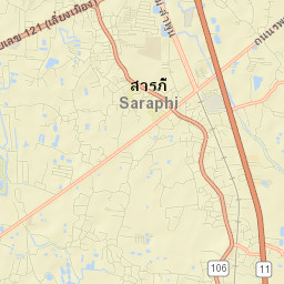 Amphoe Saraphi Street Map