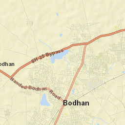 Bodhan Street Map