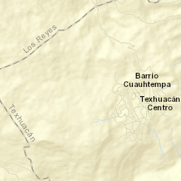 Texhuacán Street Map