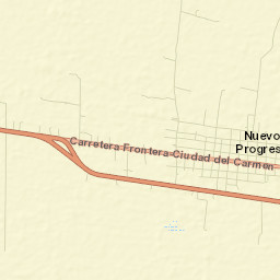 Nuevo Progreso Street Map