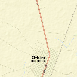 División del Norte Street Map