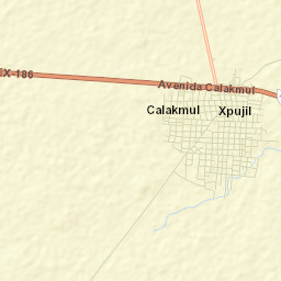Xpujil Street Map