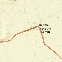 Galván Street Map