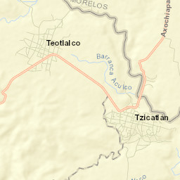 Tzicatlán Street Map