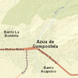 Azua Street Map