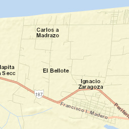 Ignacio Zaragoza Street Map