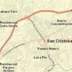 San Cristóbal Street Map