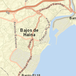 Bajos de Haina Street Map