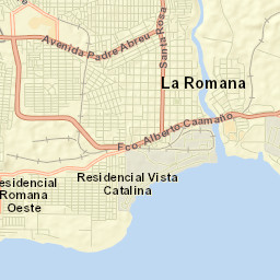 La Romana Street Map