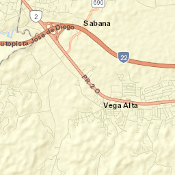 Vega Alta Municipio Street Map