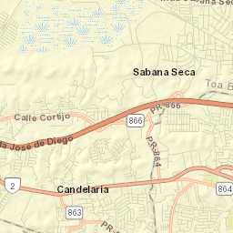 Sabana Seca Street Map