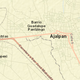Ajalpan Street Map