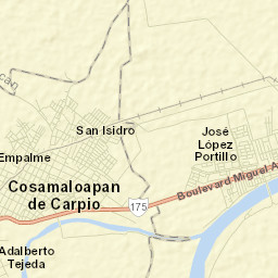 Cosamaloapan Street Map