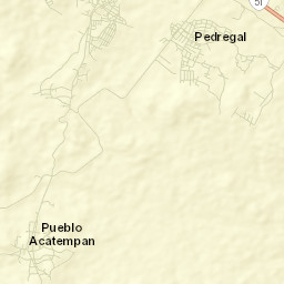 Acatempan Street Map