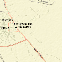 Zinacatepec Street Map