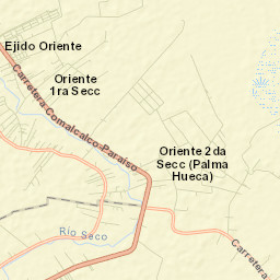 Oriente 1ra. Sección Street Map