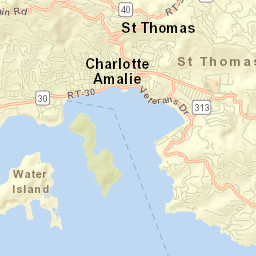 Charlotte Amalie Street Map