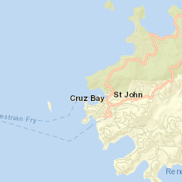Cruz Bay Street Map