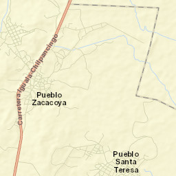 Zacacoyuca Street Map