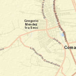 Comalcalco Street Map