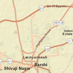 Barsi Street Map