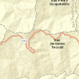 San Jerónimo Tecóatl Street Map