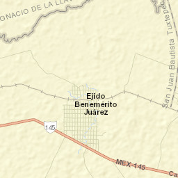 Benemérito Juárez Street Map