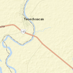 Tesechoacan Street Map