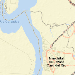 Nanchital de Lázaro Cárdenas del Río Street Map