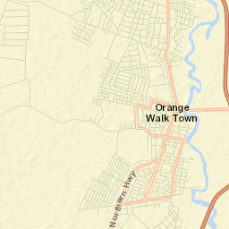 Orange Walk Street Map