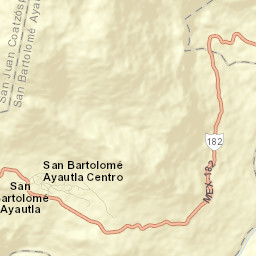 San Bartolomé Ayautla Street Map