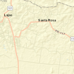 Lajas Street Map