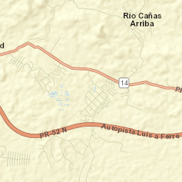 Río Cañas Abajo Street Map
