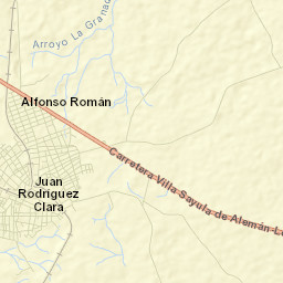Juan Rodríguez Clara Street Map