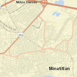 Minatitlán Street Map