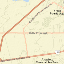 Anacleto Canabal 3ra. Sección Street Map