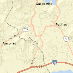 Patillas Street Map