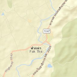 Amphoe Fak Tha Street Map
