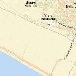 Ciudad Lázaro Cárdenas Street Map