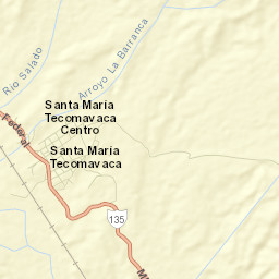 Tecomavaca Street Map