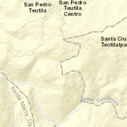 San Pedro Teutila Street Map