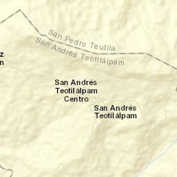 San Andrés Teotilalpam Street Map