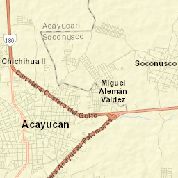 Fraccionamiento Santa Cruz Street Map