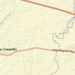 Cruz del Milagro Street Map