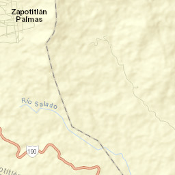 Zapotitlán Palmas Street Map
