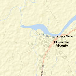 Playa Vicente Street Map