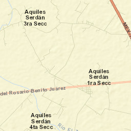 Aquiles Serdán 1ra. Sección Street Map