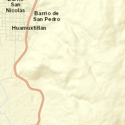 Huamuxtitlán Street Map