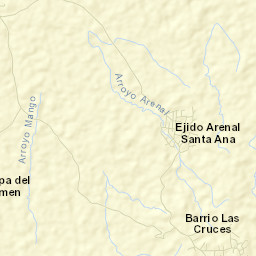 Arenal Santa Ana Street Map