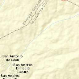 San Andrés Dinicuiti Street Map